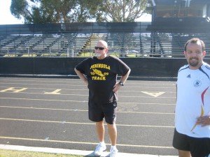 First USMST Head Coach Jim Lillie conducts practice