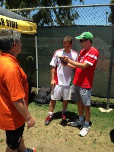 Brett administers a post-game exam